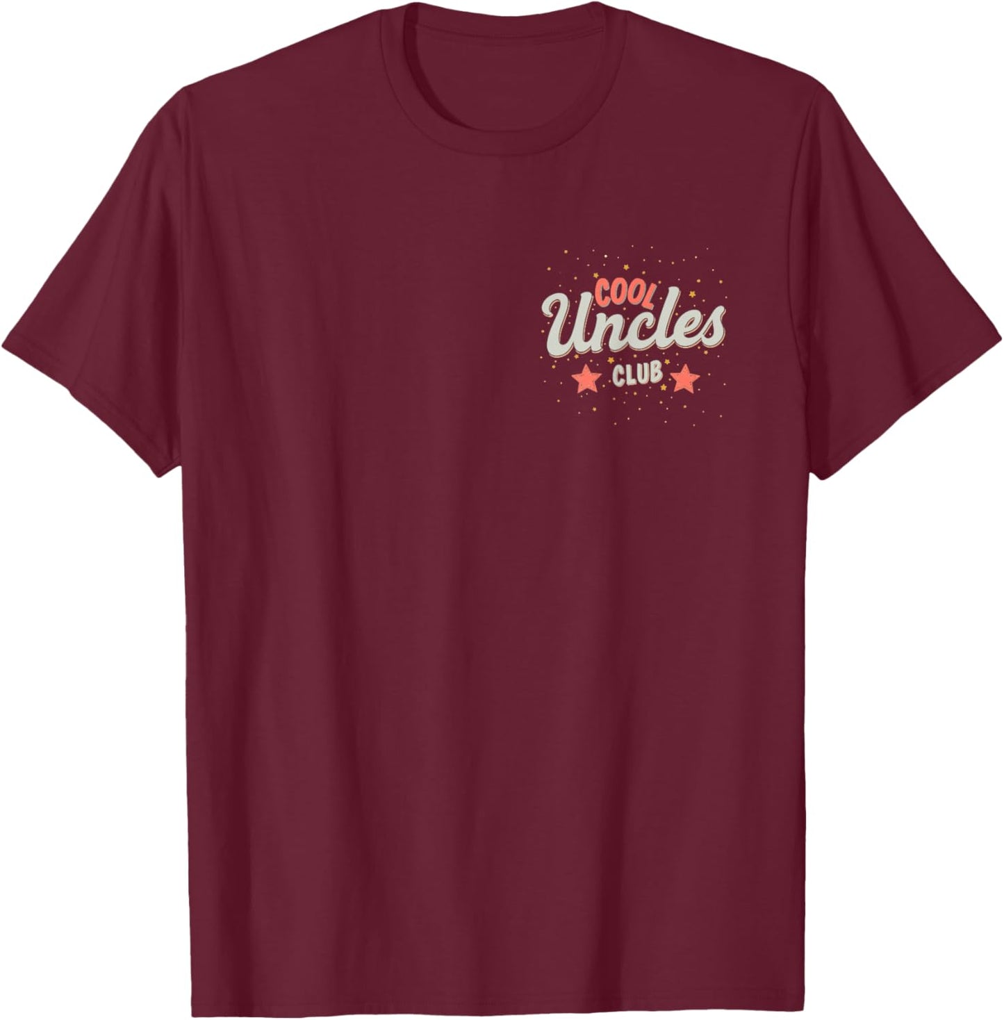 Cool Uncles Club Best Uncle Ever Funny Pocket Fathers 0CGB9Q T-Shirt - T-Shirt | Maroon