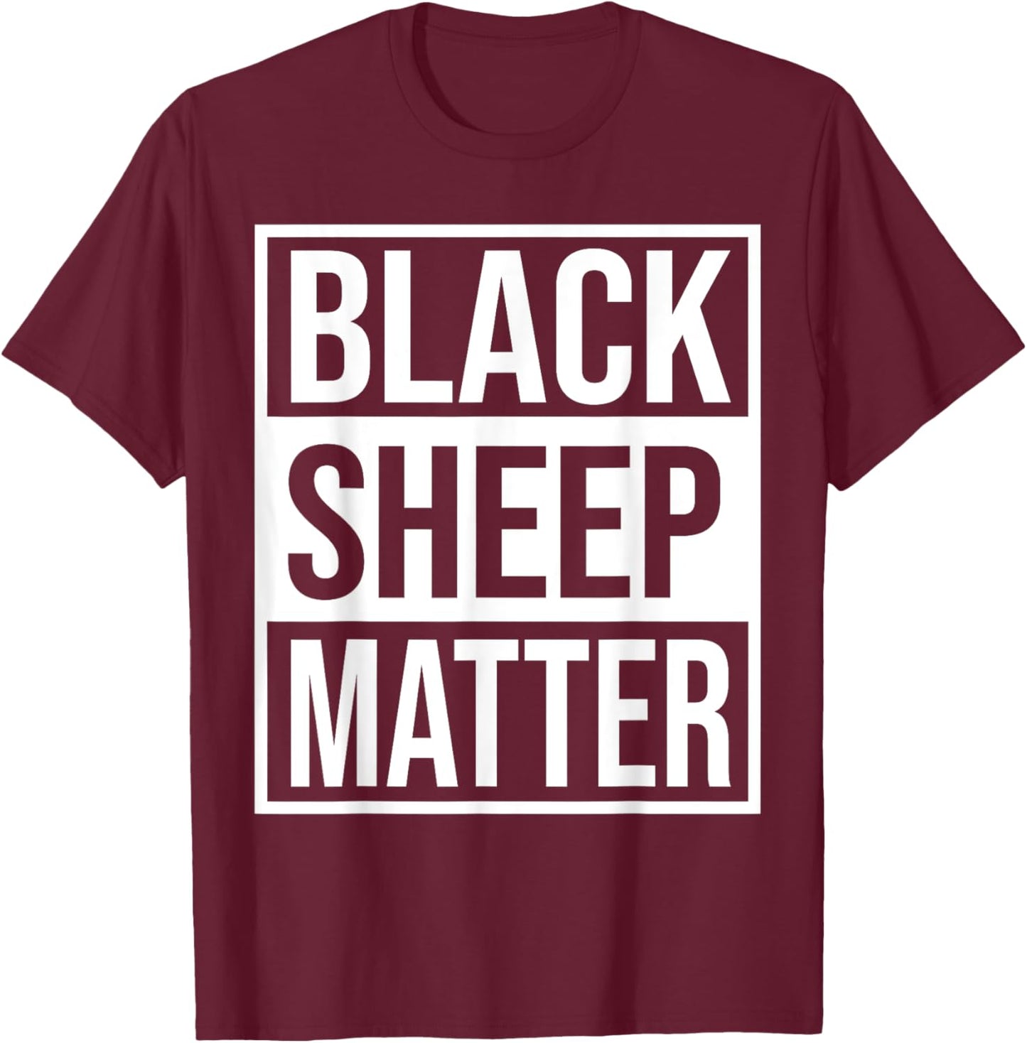Black Sheep Matter We Have The Same Heart Inside History T-Shirt - T-Shirt | Maroon