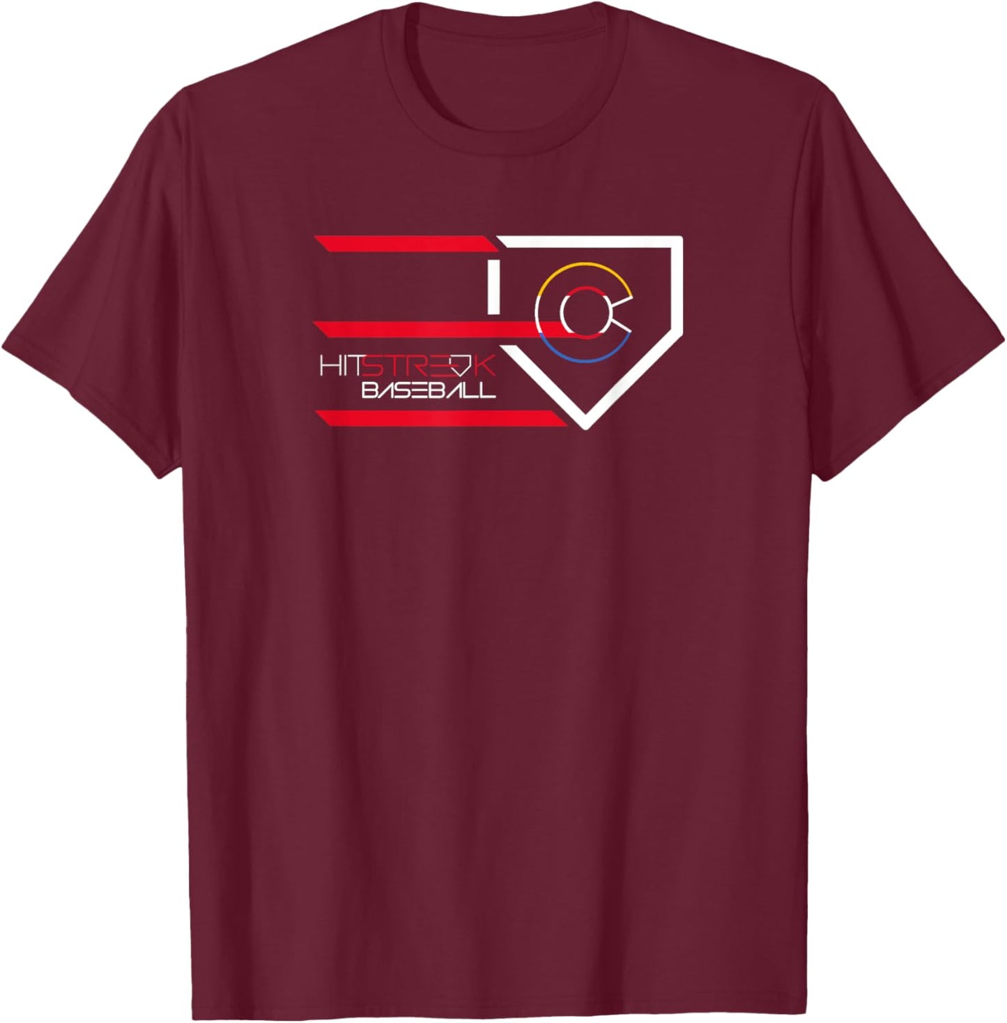 Colorado - Hit Streak Baseball T-Shirt - T-Shirt | Maroon