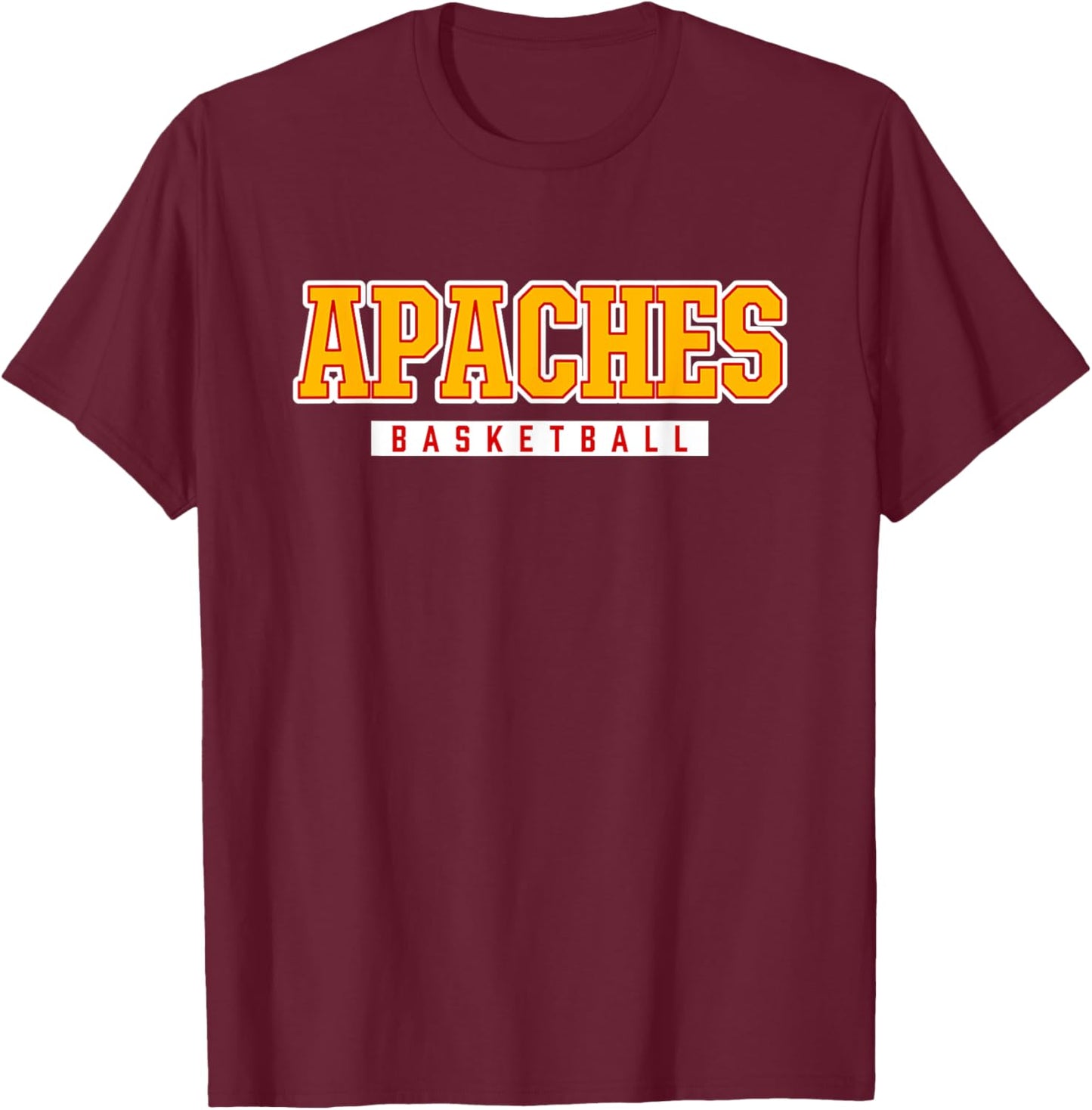 Apaches Basketball Arcadia High School T-Shirt - T-Shirt | Maroon