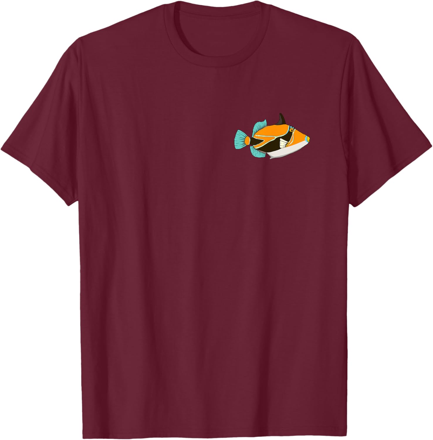 Humuhumunukunukuapua'a Hawaiian Reef Triggerfish Hawaii T-Shirt - T-Shirt | Maroon