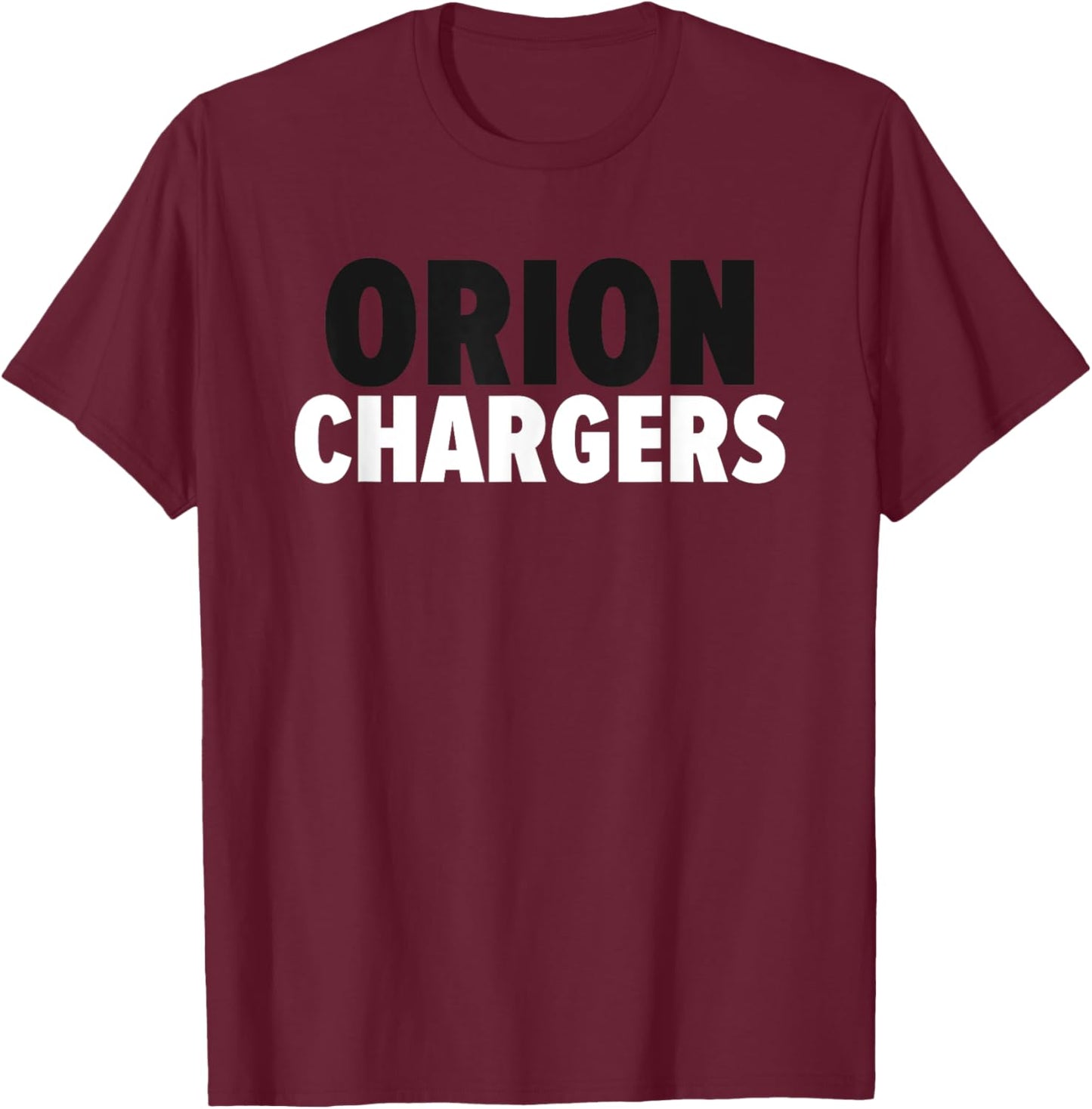 Orion Chargers Bold T-Shirt - T-Shirt | Maroon
