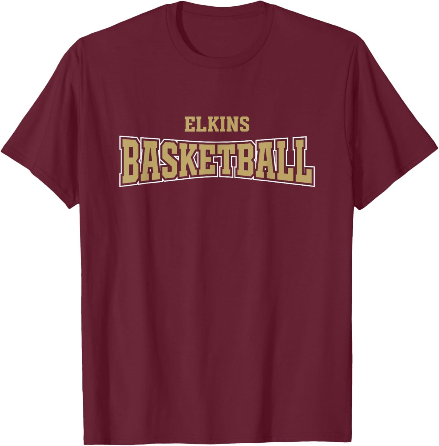 Elkins High School Basketball Warp HS T-Shirt - T-Shirt | Maroon