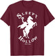 Vintage Headless.Horseman Halloween Sleepy Hollow Est 1820 T-Shirt - T-Shirt | Maroon