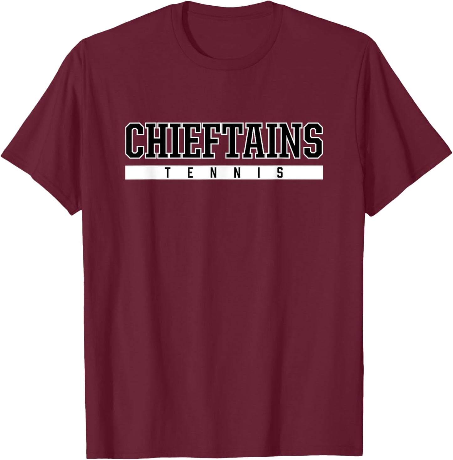 Chieftains Logan High School Tennis T-Shirt - T-Shirt | Maroon