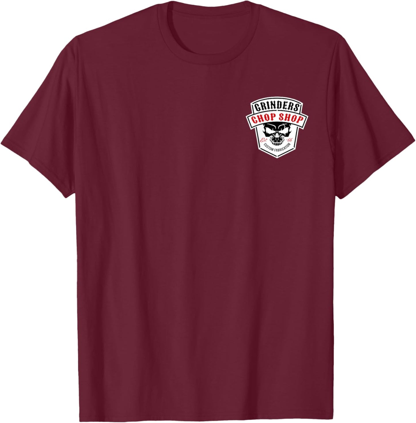 Hot Rod Chop Shop T-Shirt - T-Shirt | Maroon