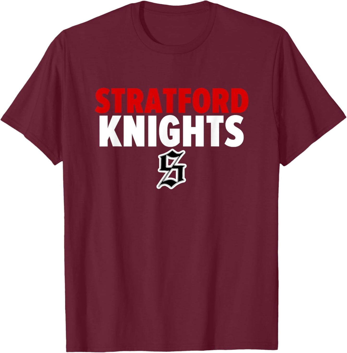 Stratford Knights Logo Bold HS T-Shirt - T-Shirt | Maroon