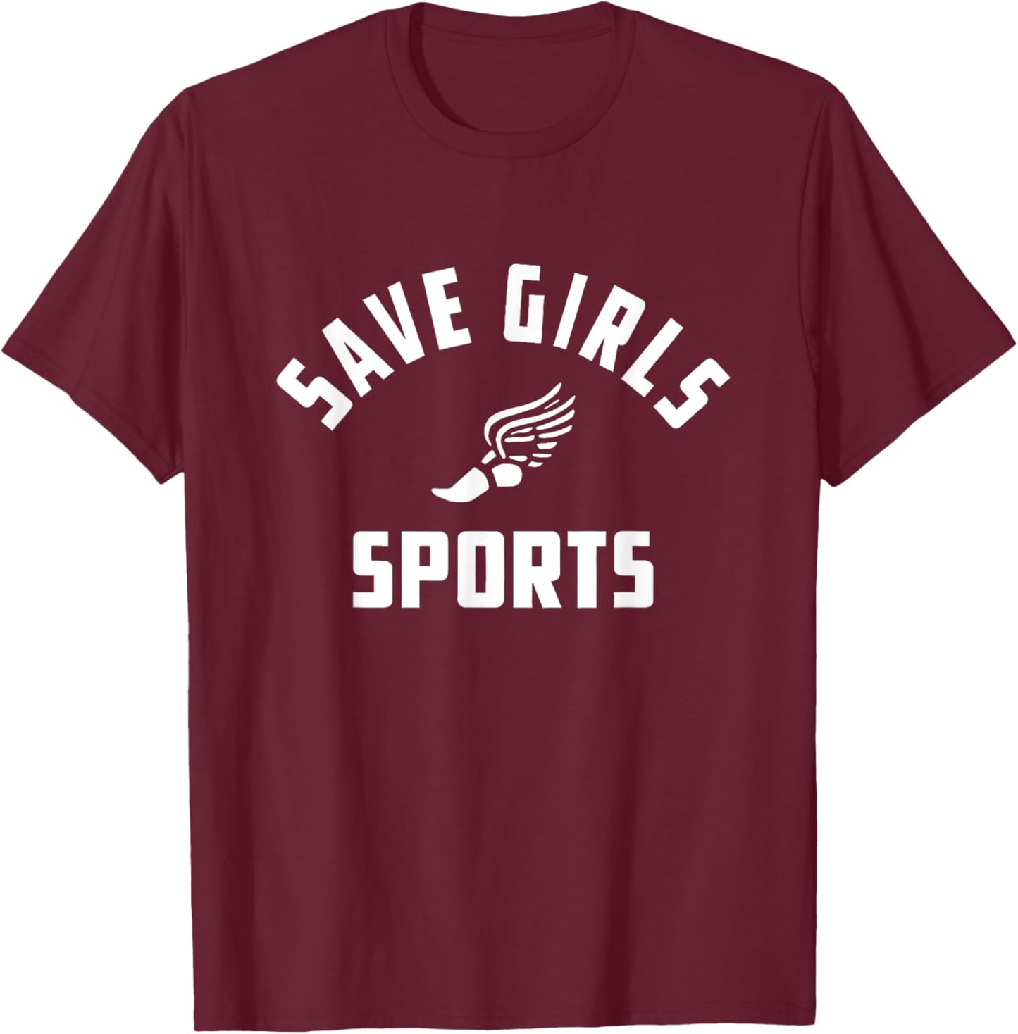 The Real Politically Savvy Save Girls Sports T-Shirt - T-Shirt | Maroon