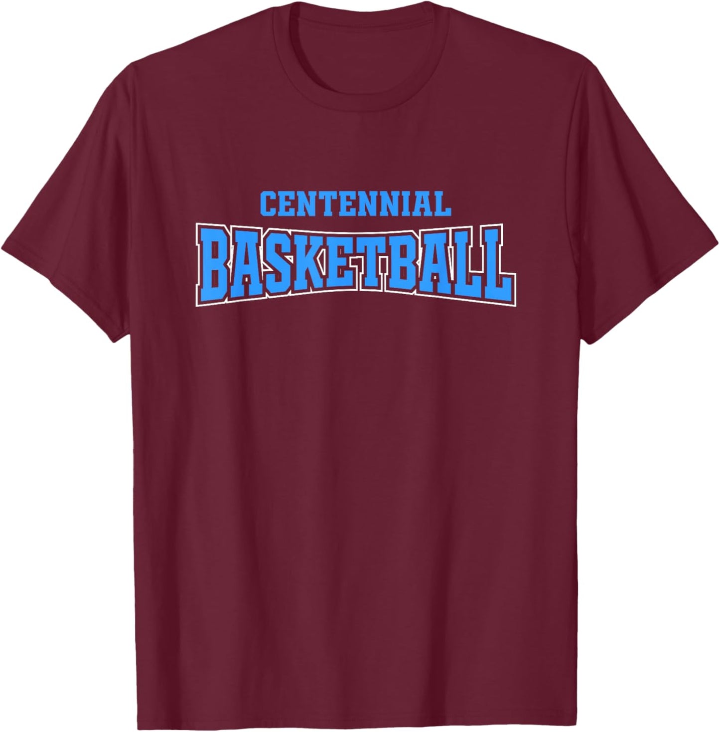Centennial High School Basketball Warp HS T-Shirt - T-Shirt | Maroon