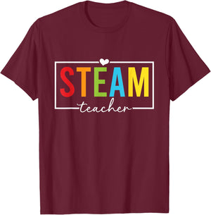 STEAM Teacher STEAM Teaching Science Teacher T-Shirt - T-Shirt | Maroon