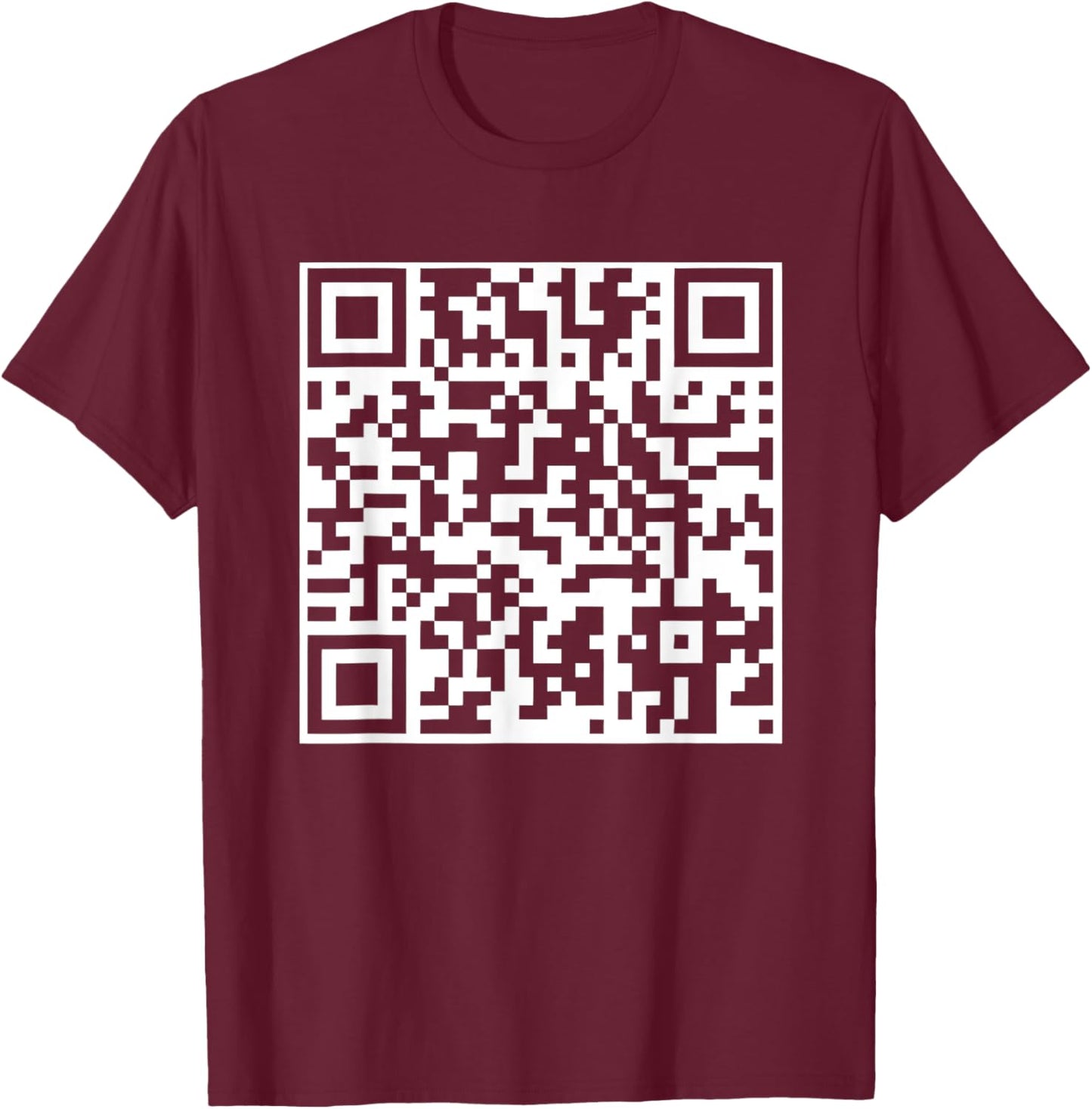 Funny QR President Trump Dance Code T-Shirt - T-Shirt | Maroon