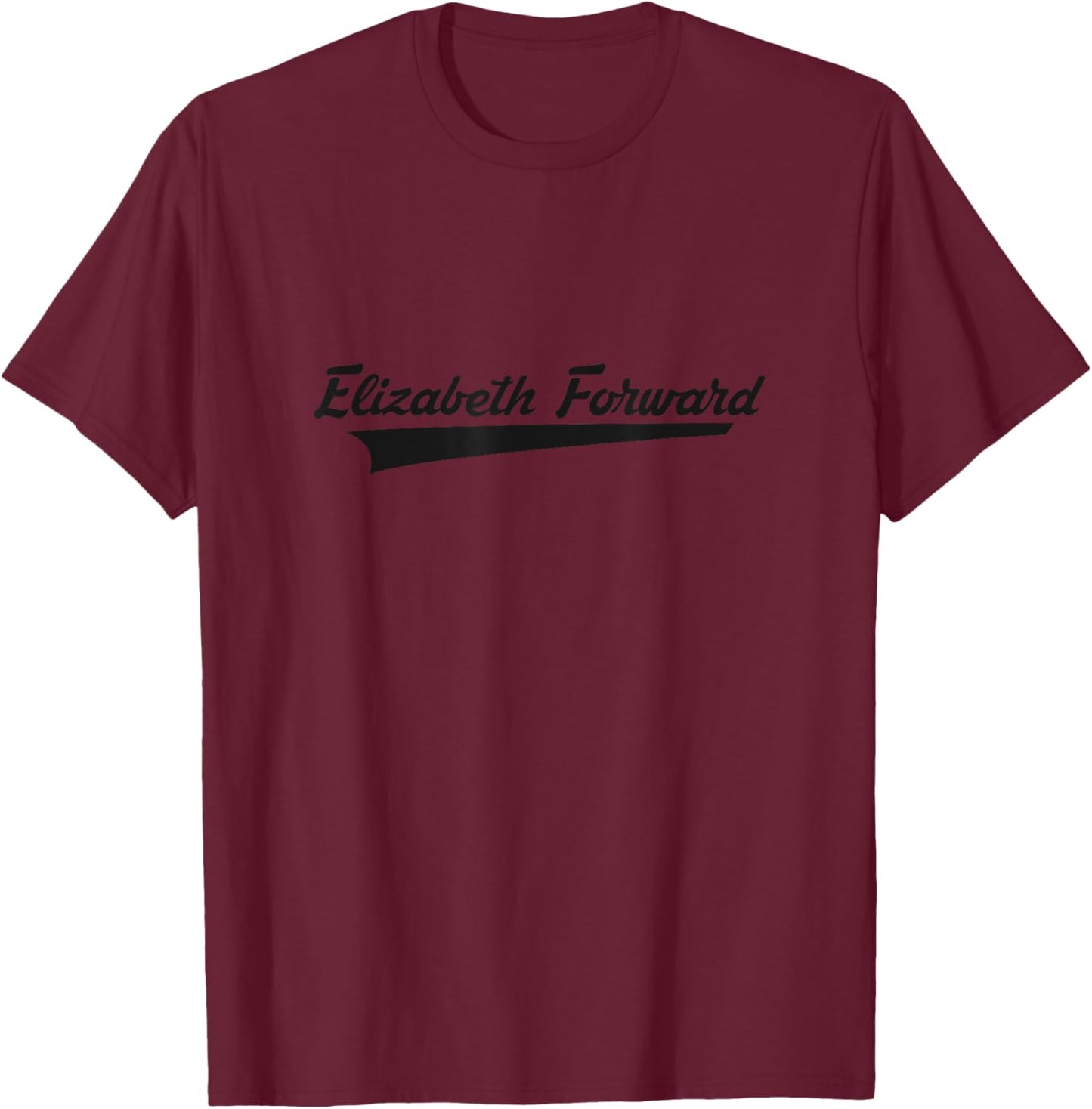 Elizabeth Forward High School Vintage Swoosh T-Shirt - T-Shirt | Maroon
