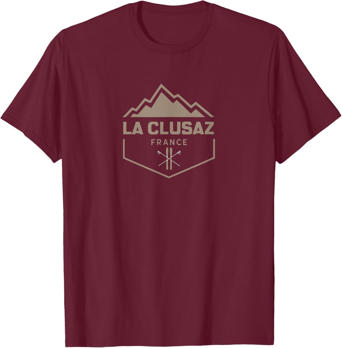 La Clusaz France T-Shirt - T-Shirt | Maroon
