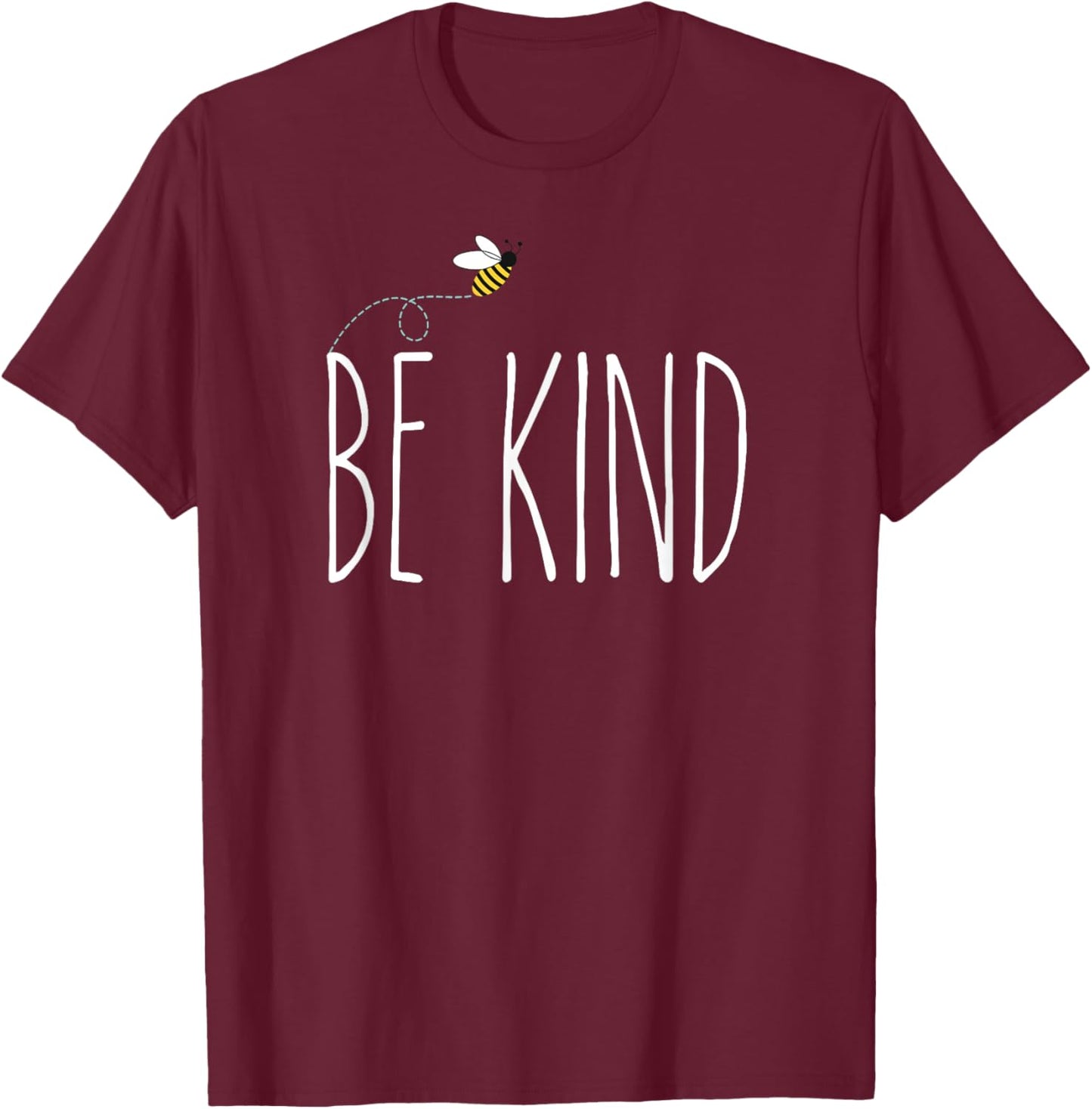 Rae inspired Dunn love bumble bee kindness matters be kind T-Shirt - T-Shirt | Maroon