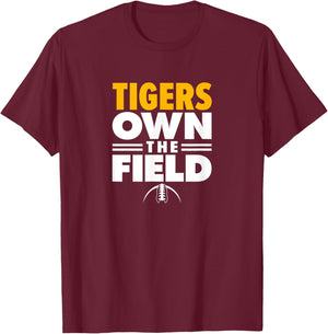 Stewartville High School Own the Field T-Shirt - T-Shirt | Maroon
