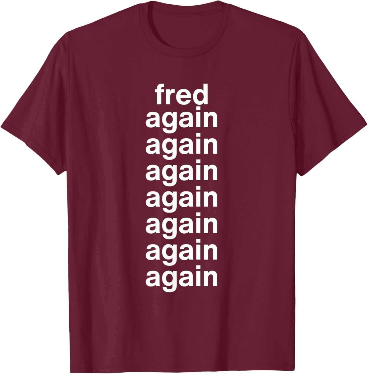 Fred Again T-Shirt - T-Shirt | Maroon