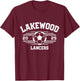 Lakewood Lancers Soccer Ball 2025 T-Shirt - T-Shirt | Maroon