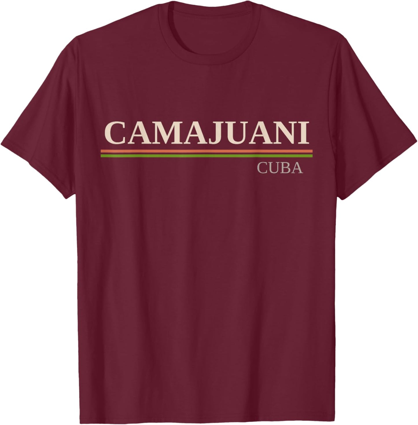Camajuani Cuba T-Shirt - T-Shirt | Maroon