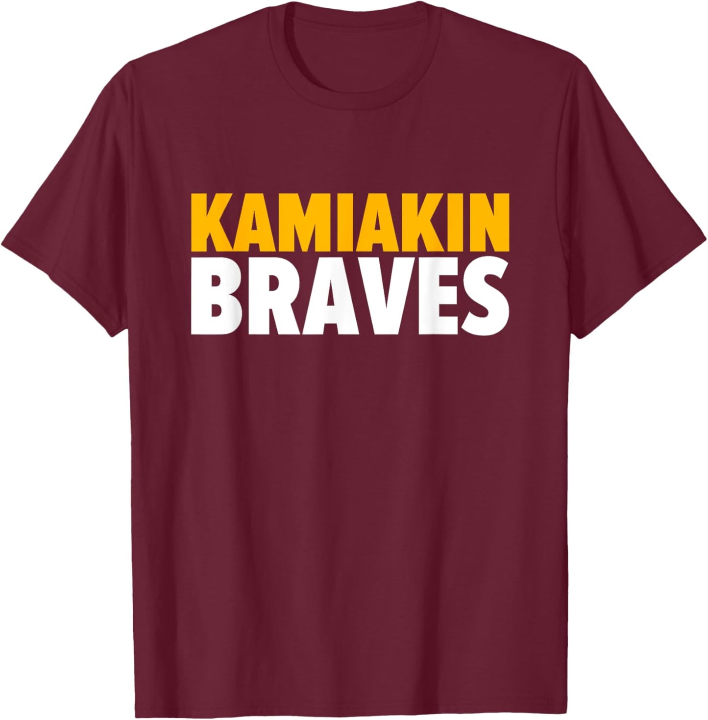 Kamiakin Braves Bold T-Shirt - T-Shirt | Maroon