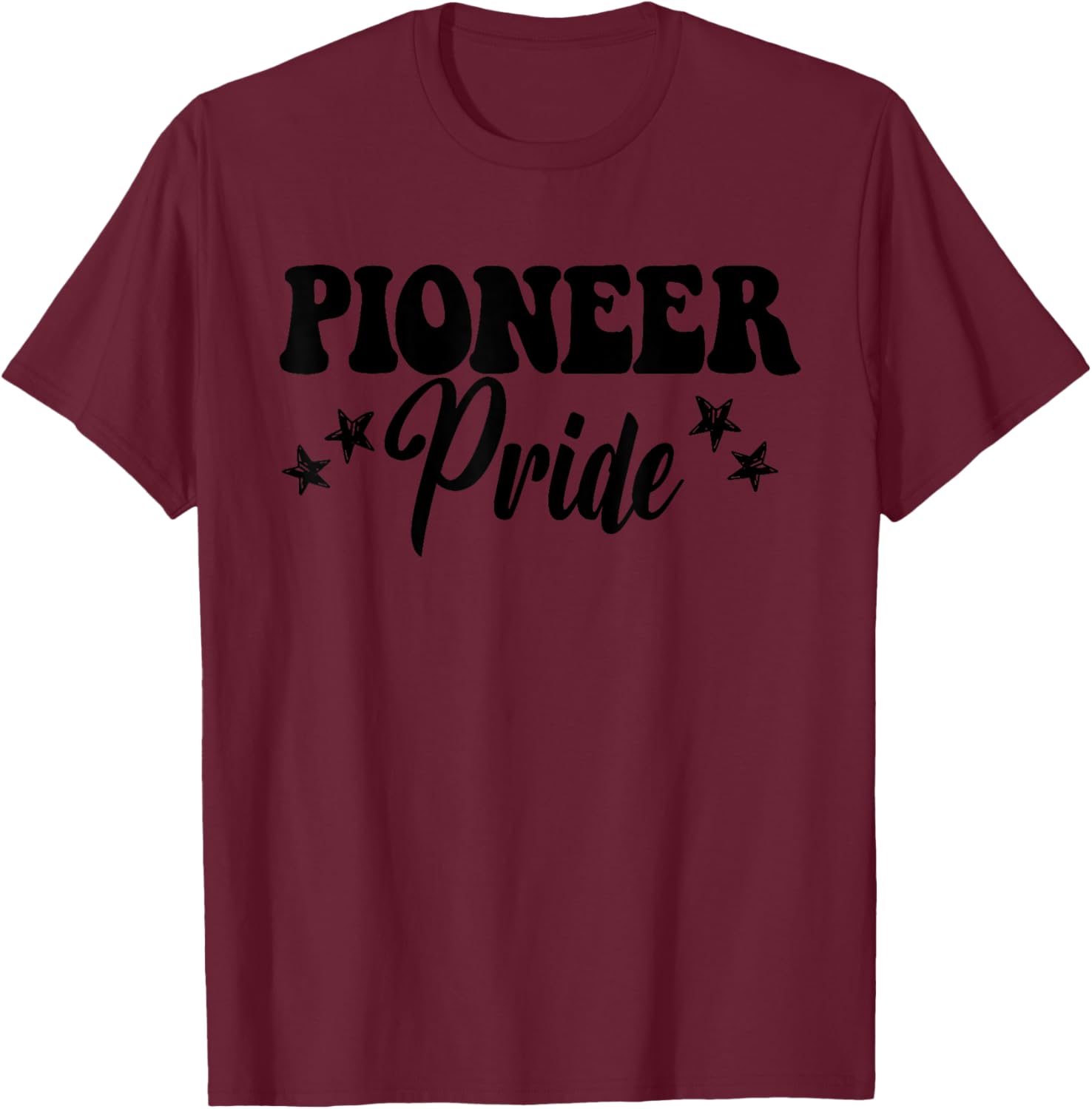 Pioneer Pride High School Pioneers Sports Team Pioneers T-Shirt - T-Shirt | Maroon