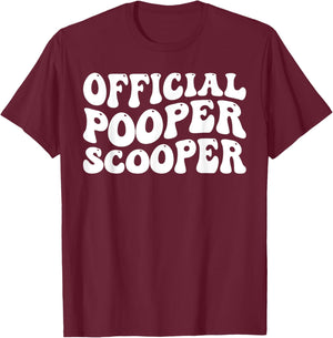Official Pooper Scooper _ T-Shirt - T-Shirt | Maroon