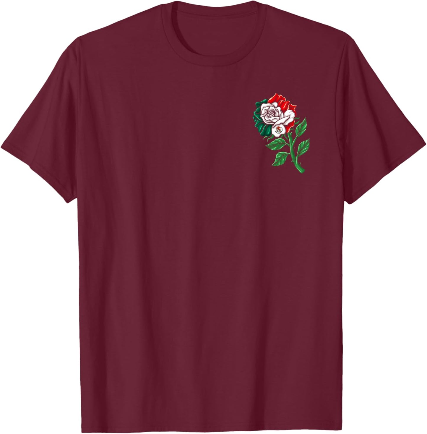 Mexico Gift Rose Tijuana Mexican Hispanic Pride Poncho T-Shirt - T-Shirt | Maroon