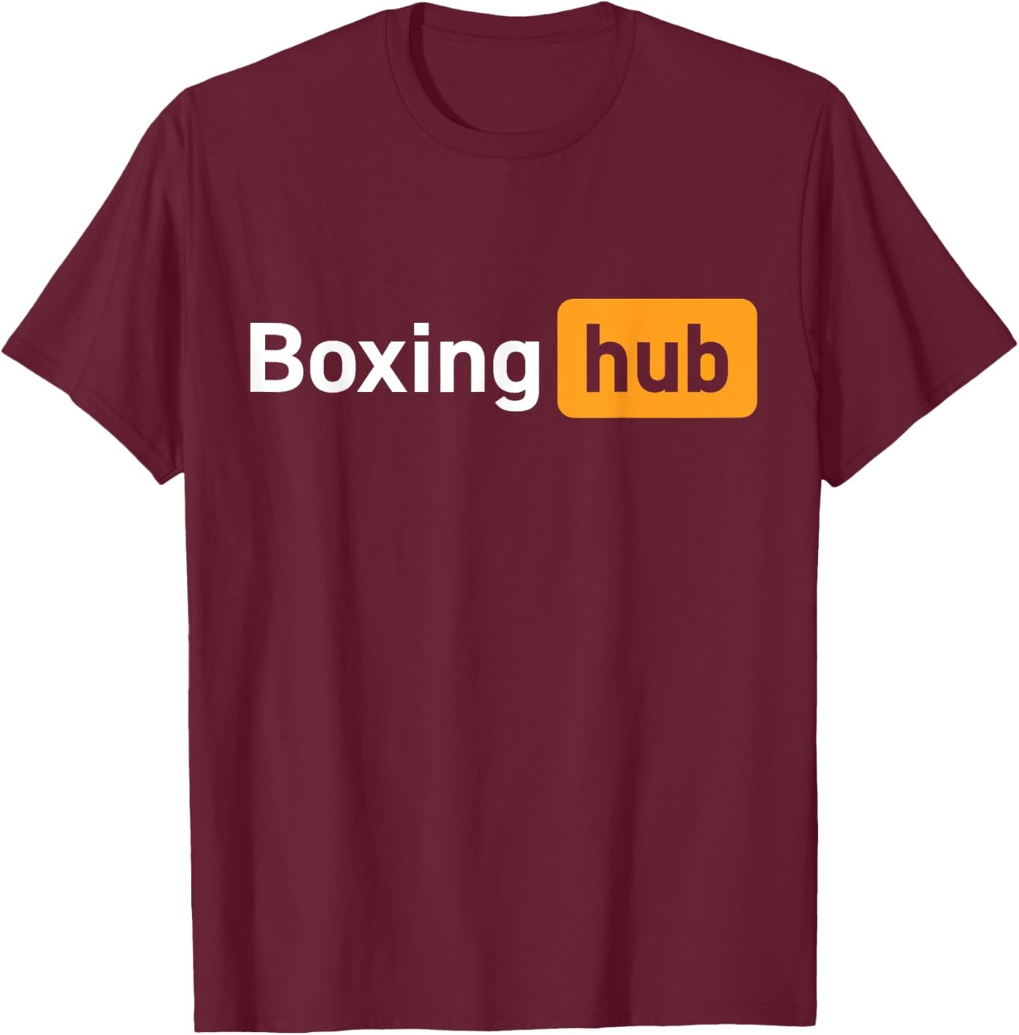 Boxing Hub Funny Cute Adult Novelty Gym Boxing T-Shirt - T-Shirt | Maroon