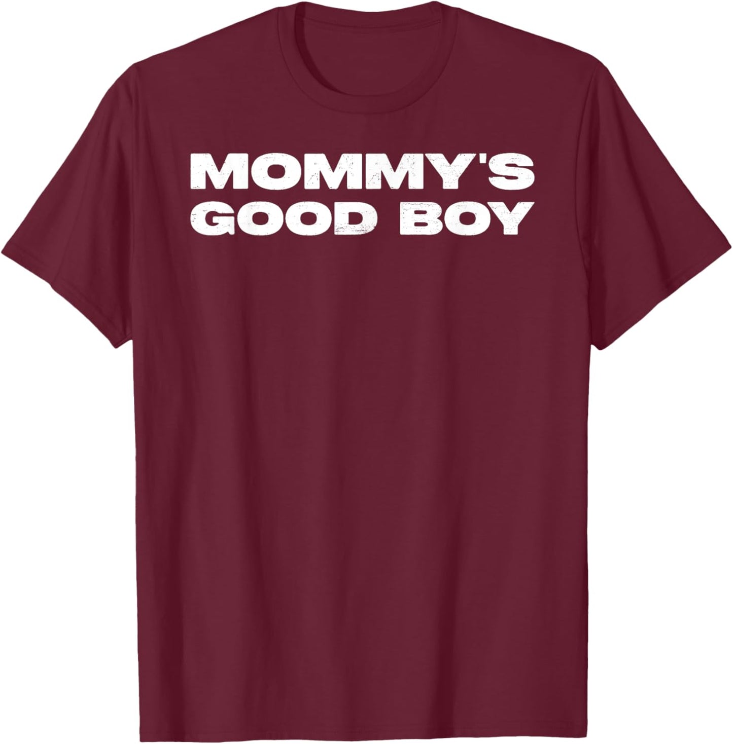 Mommy's Good Boy Kids Toddler Funny Saying Novelty T-Shirt - T-Shirt | Maroon