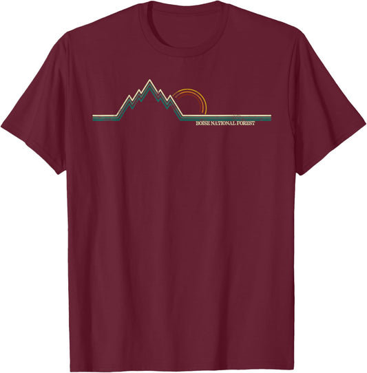 Boise National Forest (Idaho) T-Shirt - T-Shirt | Maroon