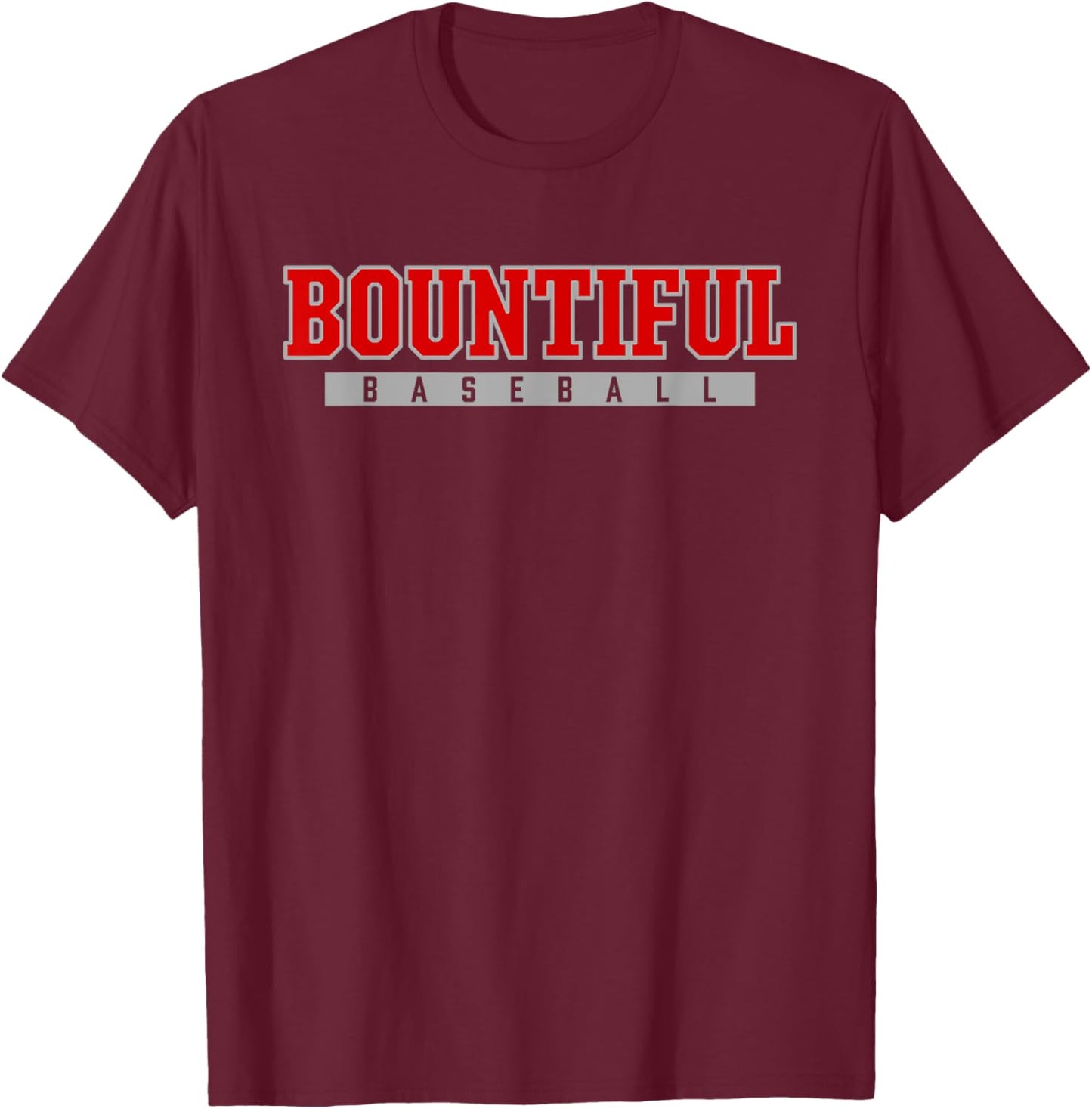 Bountiful High School Baseball T-Shirt - T-Shirt | Maroon