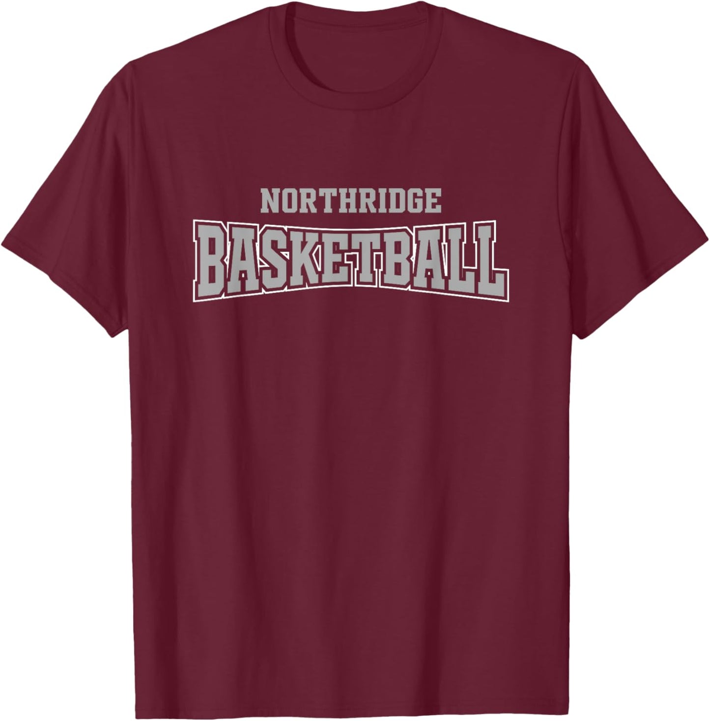 Northridge High School Basketball Warp HS T-Shirt - T-Shirt | Maroon