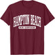 Hampton Beach New Hampshire Souvenir Vintage, Minimalist T-Shirt - T-Shirt | Maroon