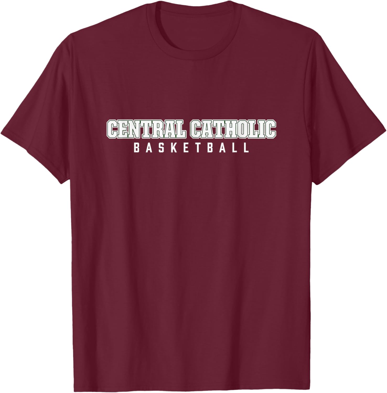 Central Catholic High School Basketball T-Shirt - T-Shirt | Maroon