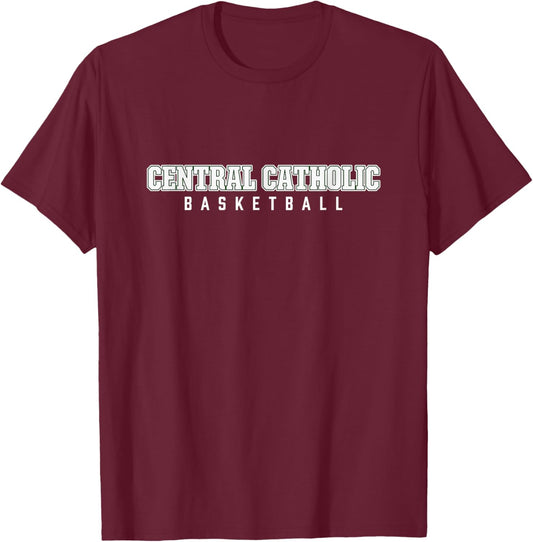 Central Catholic High School Basketball T-Shirt - T-Shirt | Maroon