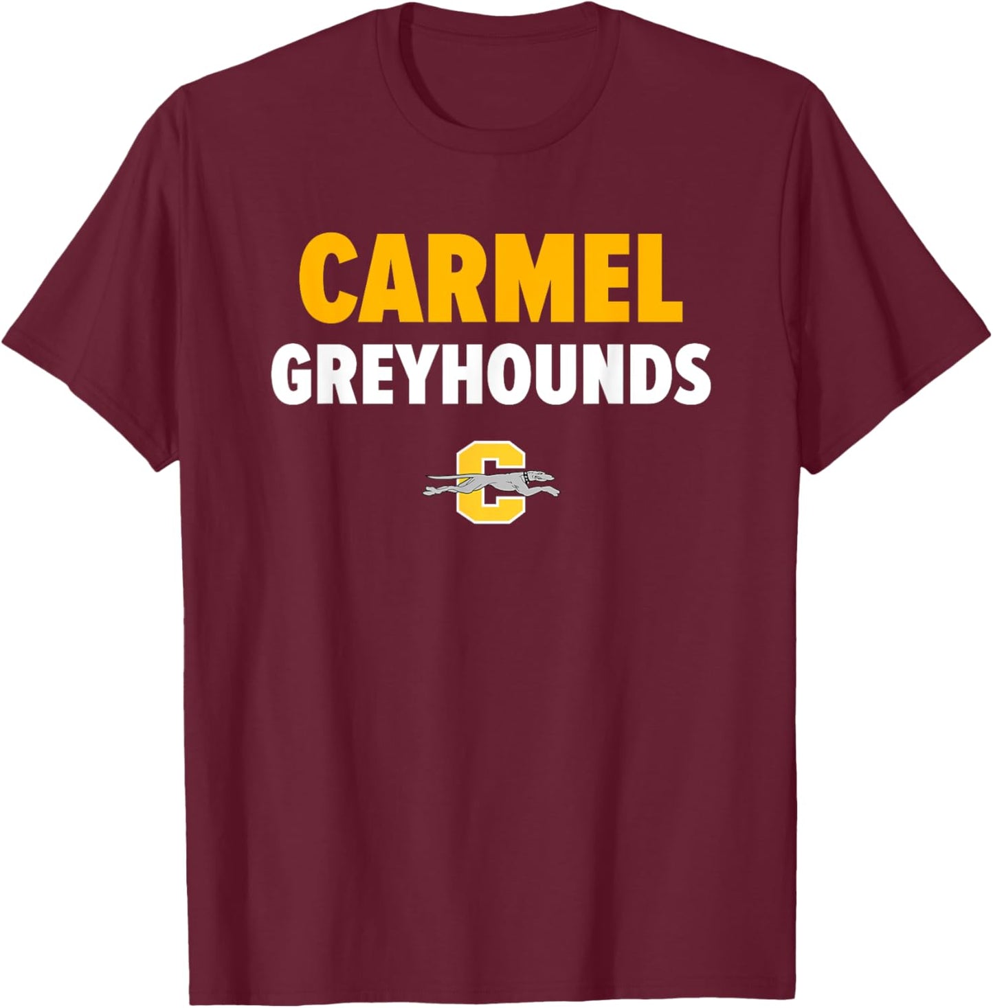 Carmel Greyhounds Logo Bold HS T-Shirt - T-Shirt | Maroon