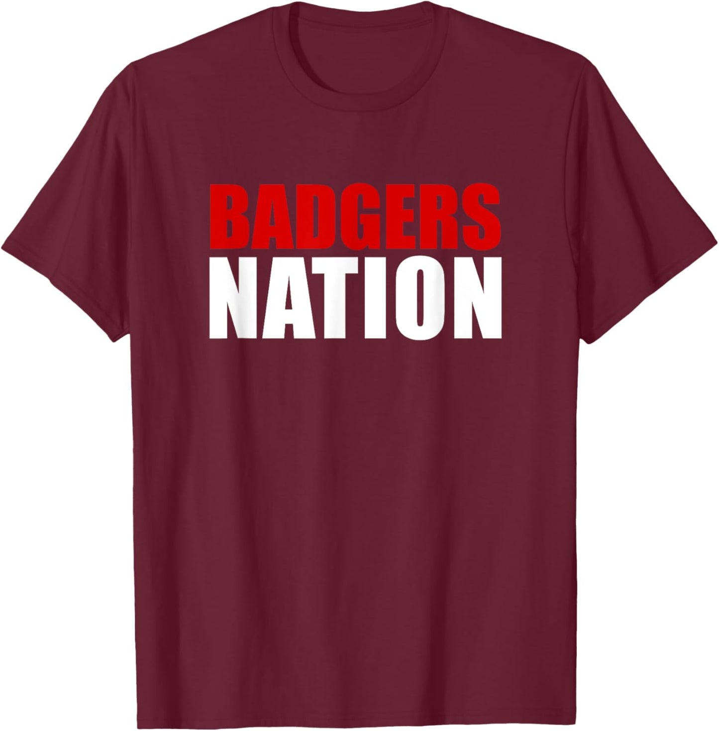 Arkadelphia Badgers Nation HS T-Shirt - T-Shirt | Maroon