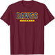 Copperas Cove Dawgs Tennis T-Shirt - T-Shirt | Maroon