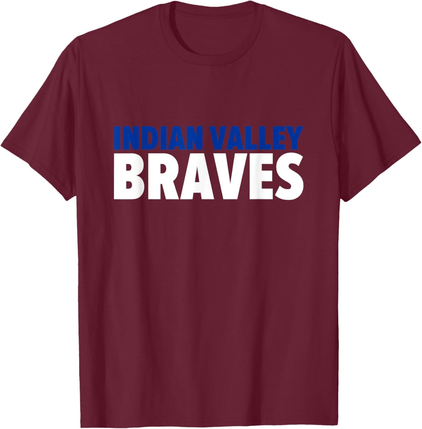 Indian Valley Braves Bold T-Shirt - T-Shirt | Maroon