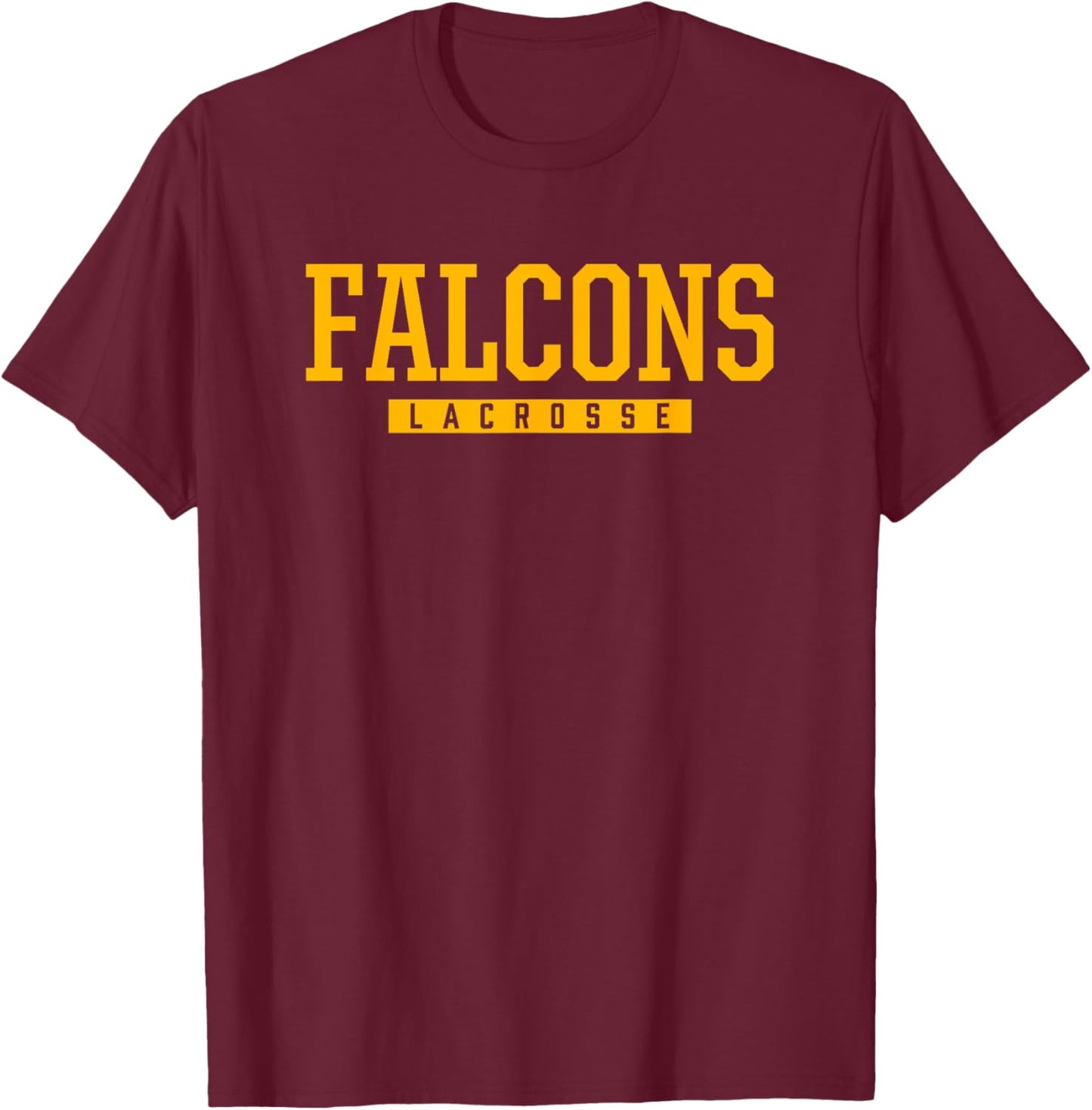 Bishop Fenwick Falcons Lacrosse HS T-Shirt - T-Shirt | Maroon