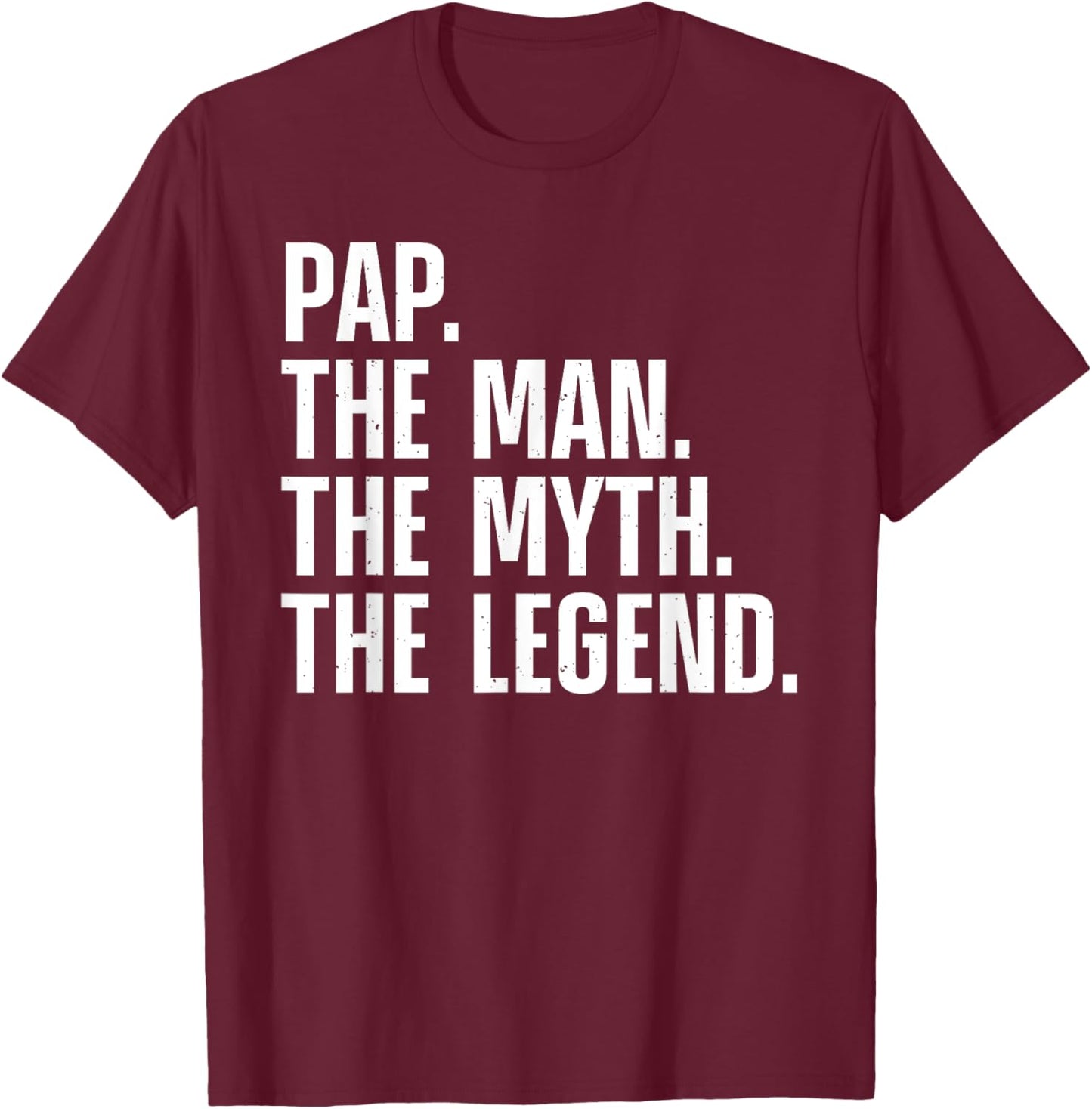 Funny Pap Design For Grandpa Grandfather From Grandkids Pap T-Shirt - T-Shirt | Maroon