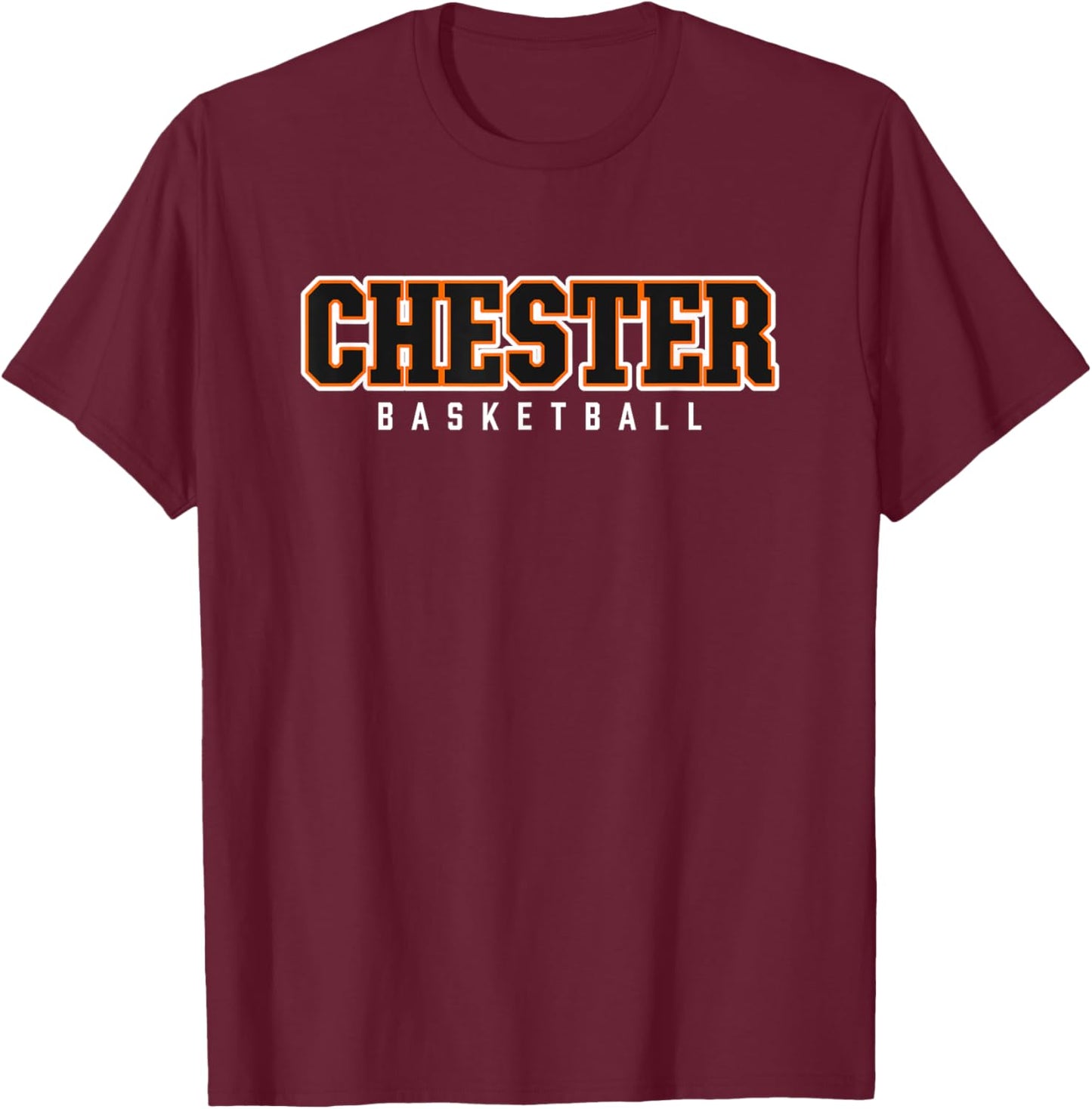 Chester High School Basketball T-Shirt - T-Shirt | Maroon
