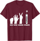 Paper Rock Scissors Dynamite | Explosive Demolition T-Shirt - T-Shirt | Maroon