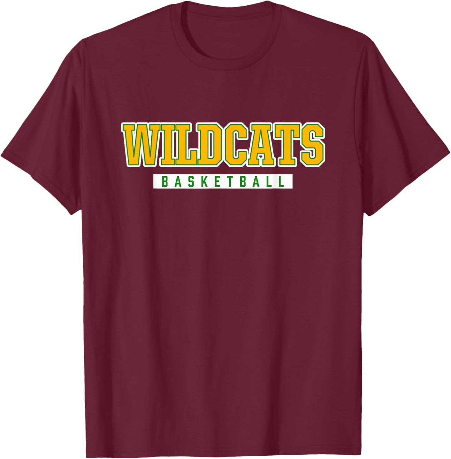 Wildcats Basketball Great Bridge High School T-Shirt - T-Shirt | Maroon