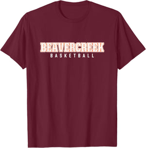 Beavercreek High School Basketball T-Shirt - T-Shirt | Maroon