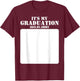 It's My Graduation Sign My Shirt Class of 2024 Graduation T-Shirt - T-Shirt | Maroon