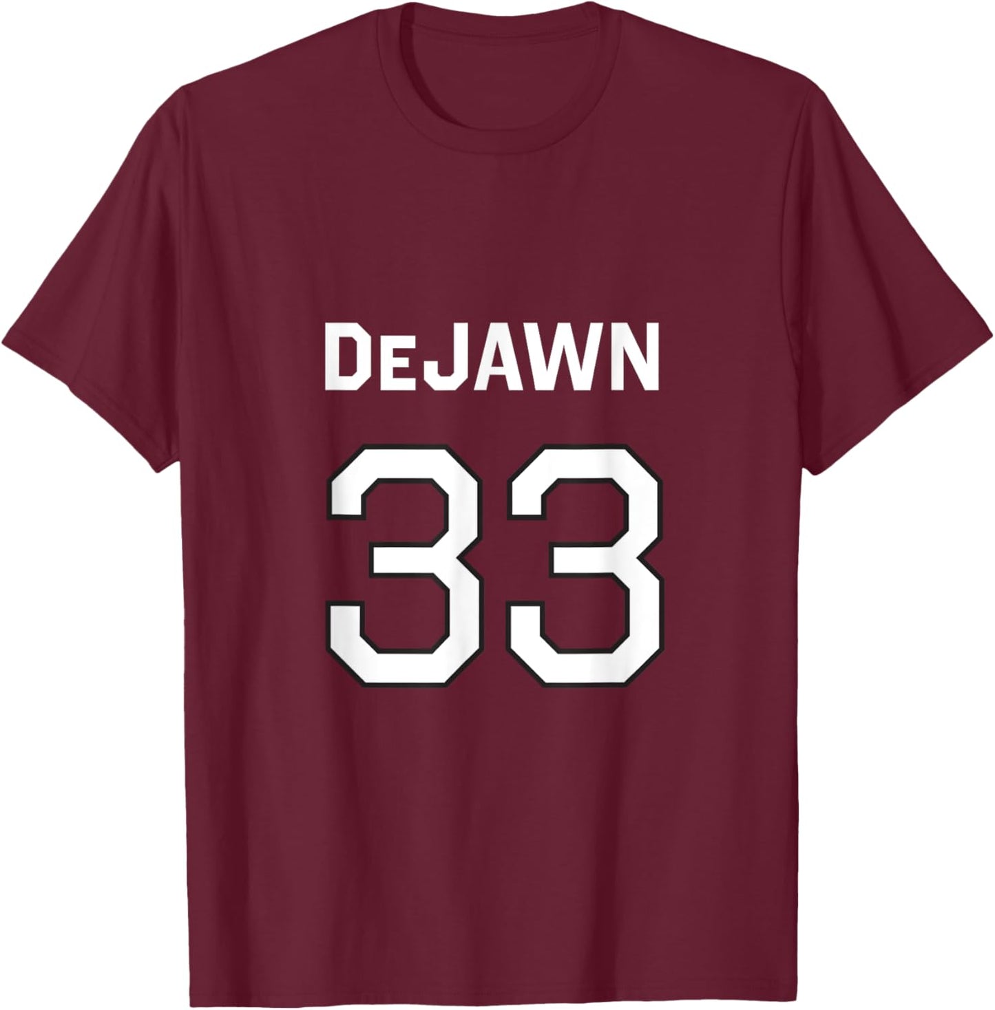 DeJAWN - Funny DeJAWN Design T-Shirt - T-Shirt | Maroon