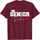 Proud sister of a class of 2025 graduate senior graduation T-Shirt - T-Shirt | Maroon