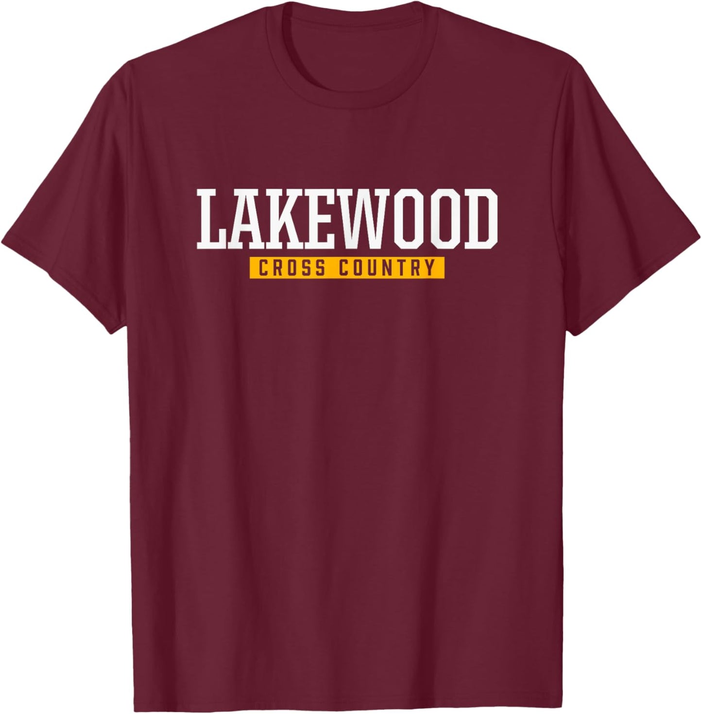 Lakewood High School Cross Country T-Shirt - T-Shirt | Maroon