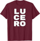 LUCERO Personalized Retro Girls Custom LUCERO Name T-Shirt - T-Shirt | Maroon