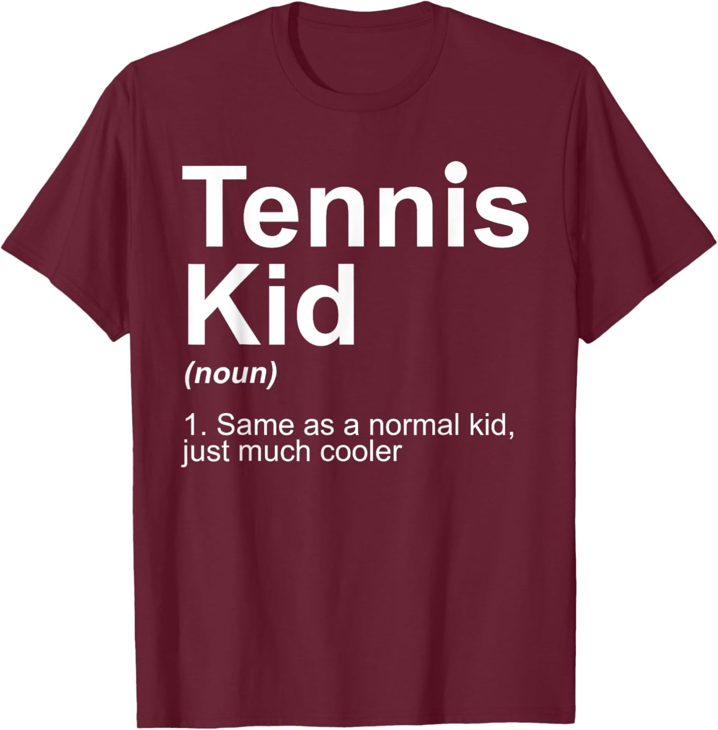Tennis Kid Art For Boys Kids Girl Tennis Lover Tennis Player T-Shirt - T-Shirt | Maroon